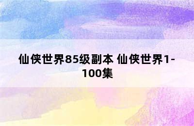 仙侠世界85级副本 仙侠世界1-100集